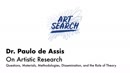 Thumbnail - Paulo de Assis - On Artistic Research: Questions, Materials, Methodologies, Disse- mination, and the Role of Theory